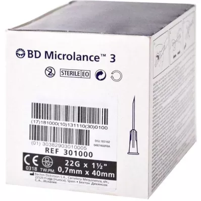 BD MICROLANCE Spesialkanyle 22 G 1 1/2, 100 stk BD MICROLANCE Spesialkanyle 22 G 1 1/2, 100 stk