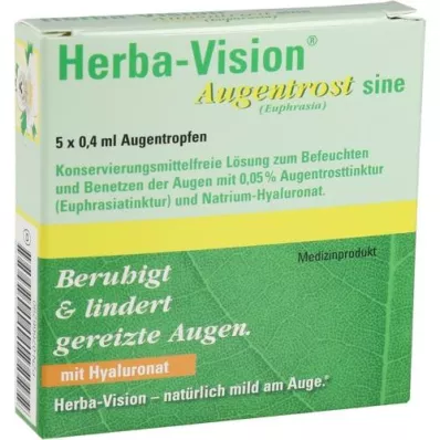 HERBA-VISION Øyebrøst sine øyedråper, 5X0,4 ml