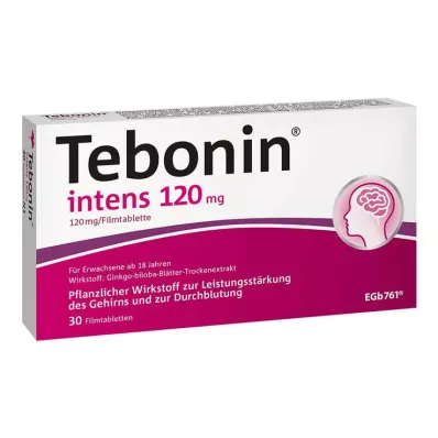TEBONIN intensive 120 mg filmdrasjerte tabletter, 30 stk TEBONIN intensive 120 mg filmdrasjerte tabletter, 30 stk