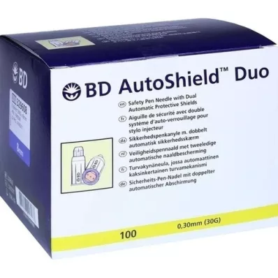 BD AUTOSHIELD Duo sikkerhetspennåler 8 mm, 100 stk