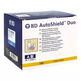 BD AUTOSHIELD Duo sikkerhetspennåler 8 mm, 100 stk