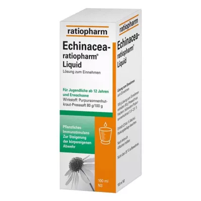 ECHINACEA-RATIOPHARM Væske, 100 ml ECHINACEA-RATIOPHARM Væske, 100 ml