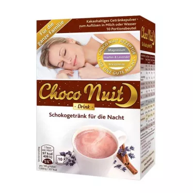 Choco Nuit god natt sjokoladedrikkepulver, 10 stk