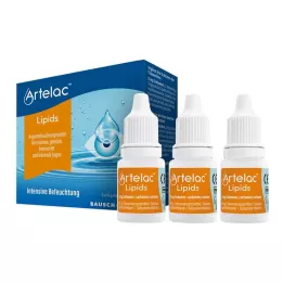 ARTELAC Lipider MD Øyegelé, 3X10 g