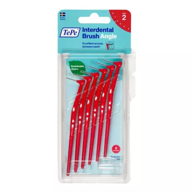 Tepe Angle interdentalbørste 0,5mm rød, 6 stk Tepe Angle interdentalbørste 0,5mm rød, 6 stk