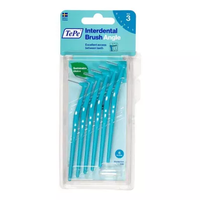 Tepe Angle interdentalbørste 0,6 mm blå, 6 stk Tepe Angle interdentalbørste 0,6 mm blå, 6 stk