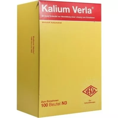 KALIUM VERLA Granulatpose, 100 stk