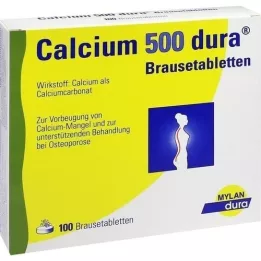 CALCIUM 500 dura brusetabletter, 100 stk