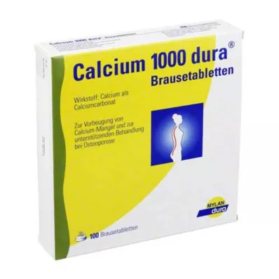 CALCIUM 1000 dura brusetabletter, 100 stk