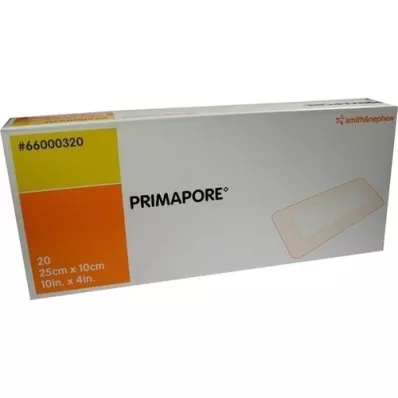 PRIMAPORE 10x25 cm sårbandasje steril, 20 stk