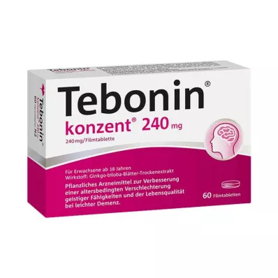 TEBONIN konzent 240 mg filmdrasjerte tabletter, 60 stk