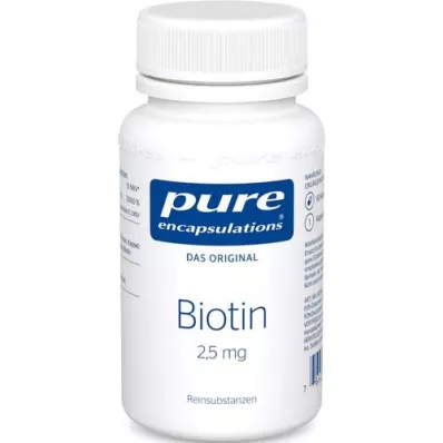 PURE ENCAPSULATIONS Biotin 2,5 mg kapsler, 60 kapsler