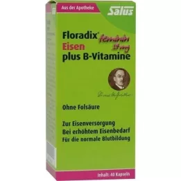 FLORADIX Kapsler med jern og B-vitaminer, 40 stk