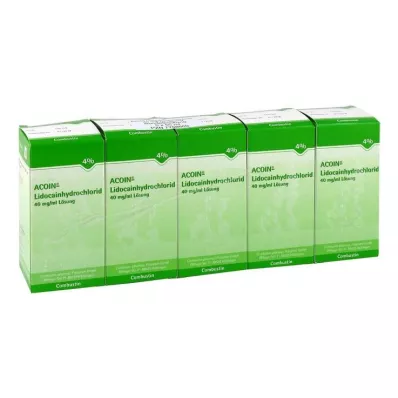 ACOIN-Lidokainhydroklorid 40 mg/ml oppløsning, 5X50 ml