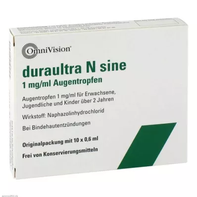 DURAULTRA N sinus øyedråper, 10X0,6 ml