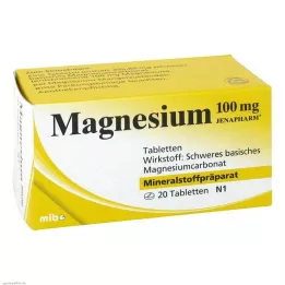 Magnesium 100 mg Jenapharm tabletter, 20 stk