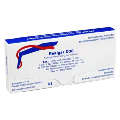 Realgar D 30 ampuller, 8X1 ml Realgar D 30 ampuller, 8X1 ml
