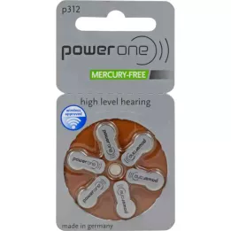 BATTERIEN Lytt til PowerOne 312, 6 stk