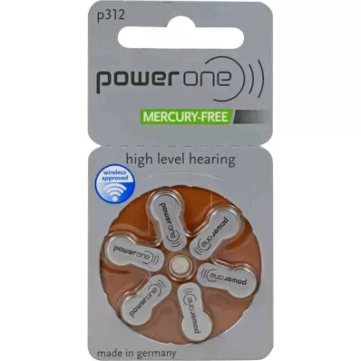 BATTERIEN Lytt til PowerOne 312, 6 stk