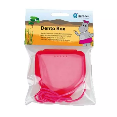 Miradent seler boks Dento Box I rosa, 1 stk