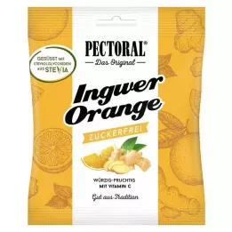 PECTORAL Ingefær-oransje godteri uten sukker, 60 g