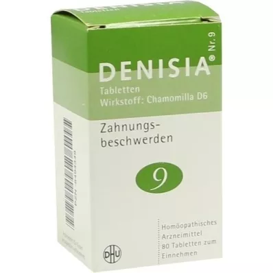 DENISIA 9 Tabletter mot ubehag ved tannfrembrudd, 80 stk