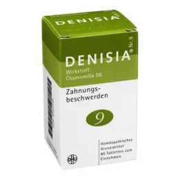 DENISIA 9 Tabletter mot ubehag ved tannfrembrudd, 80 stk