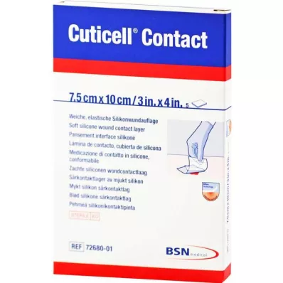 CUTICELL Kontakt 7,5x10 cm bandasje, 5 stk