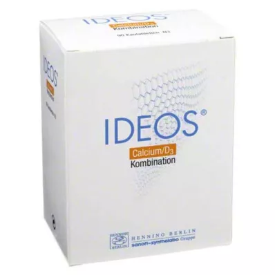 IDEOS 500 mg/400 IE tyggetabletter, 90 stk