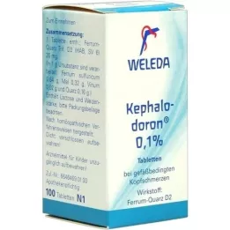 KEPHALODORON 0,1 % tabletter, 100 stk