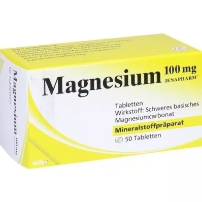 MAGNESIUM 100 mg Jenapharm tabletter, 50 stk