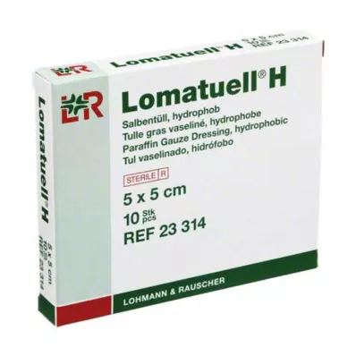 LOMATUELL H Salvetyl 5x5 cm steril, 10 stk LOMATUELL H Salvetyl 5x5 cm steril, 10 stk