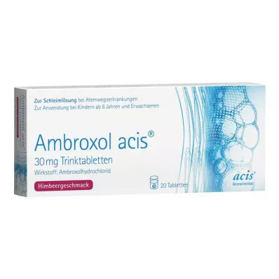 Ambroxol acis® 30 mg drikketabletter, 20 stk Ambroxol acis® 30 mg drikketabletter, 20 stk