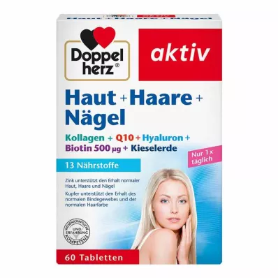 Doppelherz Hud+Hår+Negler tabletter, 60 stk Doppelherz Hud+Hår+Negler tabletter, 60 stk