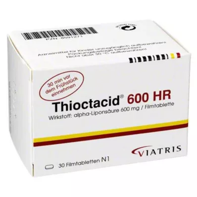 THIOCTACID 600 HR Filmdrasjerte tabletter, 30 stk