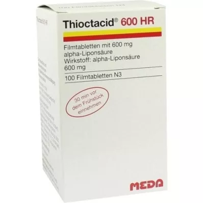 THIOCTACID 600 HR Filmdrasjerte tabletter, 100 stk