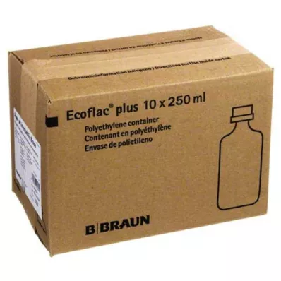 Aqua AD Injectabilia Ecoflac Plus infusjonsløsning, 10X250 ml