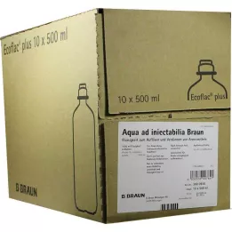 AQUA AD injectabilia Ecoflac Plus infusjonsvæske, oppløsning, 10X500 ml