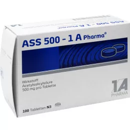 ASS 500-1A Pharma tabletter, 100 stk