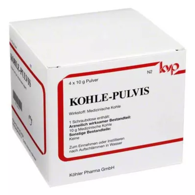 KOHLE pulver av pulvis, 4X10 g KOHLE pulver av pulvis, 4X10 g