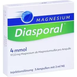 MAGNESIUM DIASPORAL Ampuller med 4 mmol, 5X2 ml