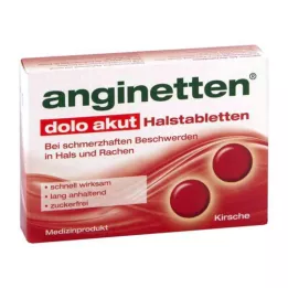 ANGINETTEN dolo akutt halspastiller, 24 stk
