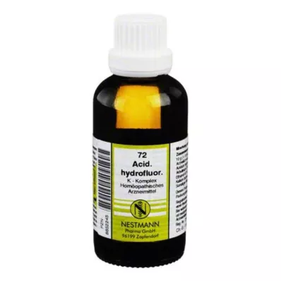 ACIDUM HYDROFLUORICUM K Complex No.72 Fortynning, 50 ml ACIDUM HYDROFLUORICUM K Complex No.72 Fortynning, 50 ml