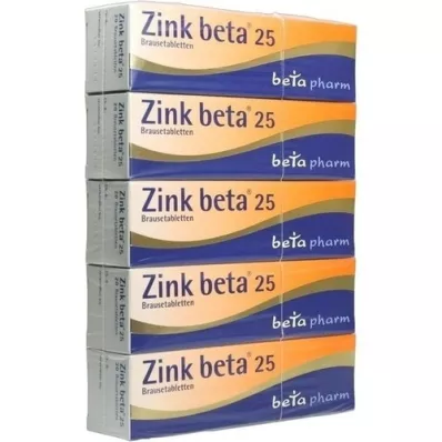 ZINK BETA 25 brusetabletter, 100 stk