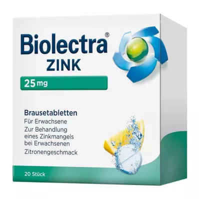 BIOLECTRA Brusetabletter med sink, 20 stk BIOLECTRA Brusetabletter med sink, 20 stk