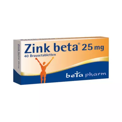 ZINK BETA 25 brusetabletter, 40 stk ZINK BETA 25 brusetabletter, 40 stk