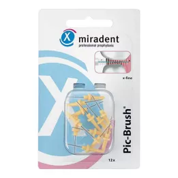 PIC BRUSH Interdental b.erstatning b.1,8 mm gul, 12 stk