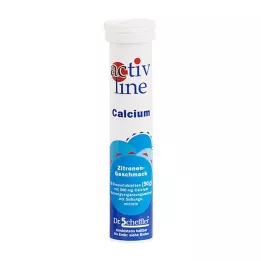 ACTIVLINE Kalsiumbrusetabletter med sitron, 20 stk