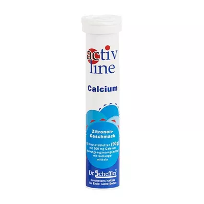 ACTIVLINE Kalsiumbrusetabletter med sitron, 20 stk