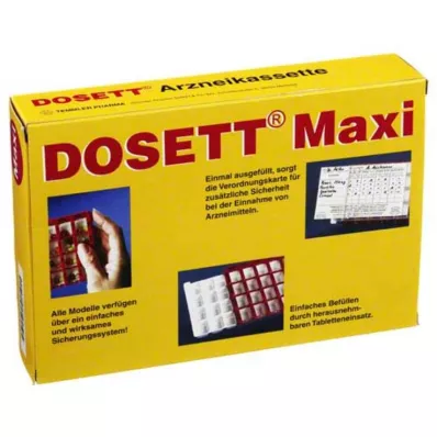 Dosett Maxi medisinkassett r, 1 stk